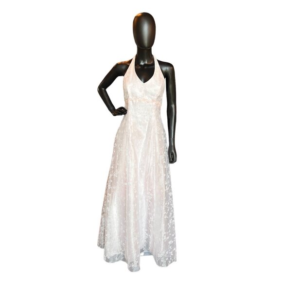 Baby Pink Sparkle Organza Prom